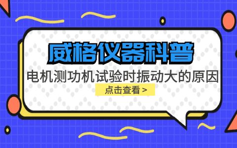 威格儀器-電機(jī)測功機(jī)試驗(yàn)時振動大的原因插圖
